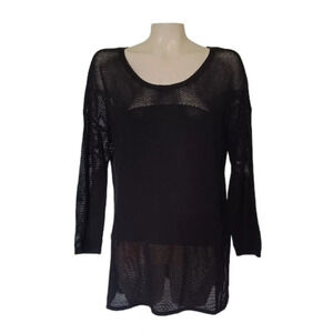 Simply Noelle Mesh Pannel Sweater  Tunic Whimsigoth Going Out Emo Indie Sleeze